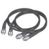 UNICABLE 48\" DBL SHLD,RG58/U, BLUE JACKET, S,G,T
