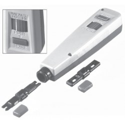 PUNCH DOWN TOOL: TOOL INCLUDES BLADES FOR TERMINAL BLOCKS, 66 TYPE AND 110/88 TYPE MODULES