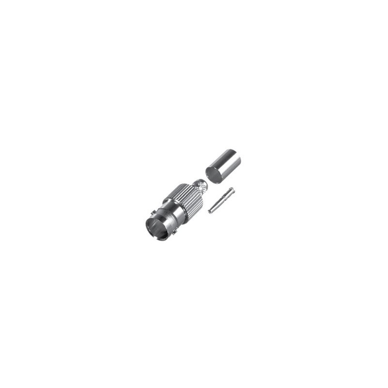 BNC 75 OHM FEM CRIMP JACK, N,G,T; FOR RD-179/U, CBL GRP S1
