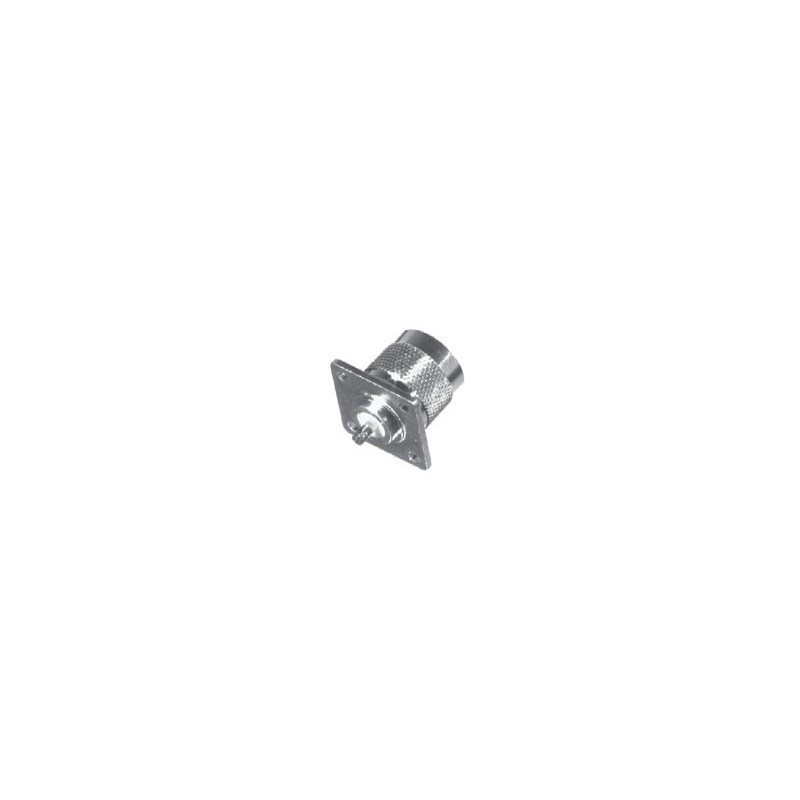 N, MALE 4-HOLE PANEL MNT, SOLDER CUP, S,G,T