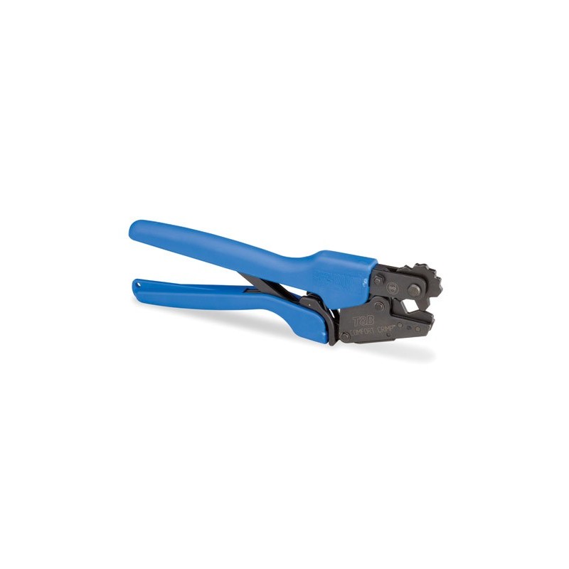 Crimping Tool for attaching grounding lugs to grounding kits