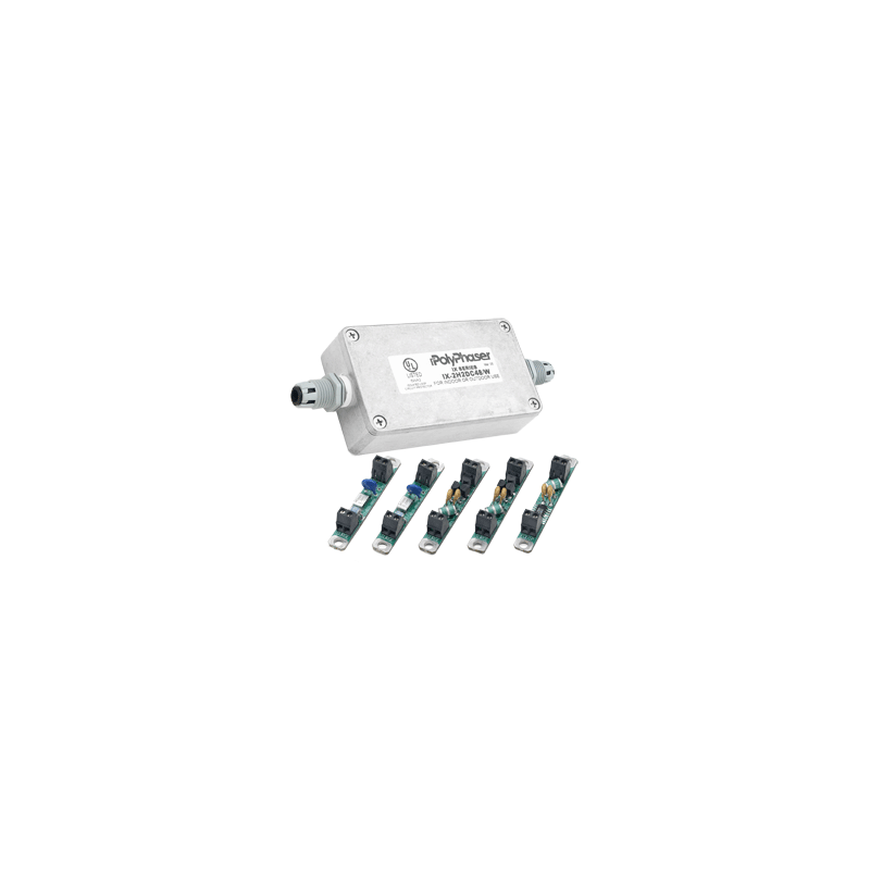 Two pair 24 Vdc surge protector with isolated ground