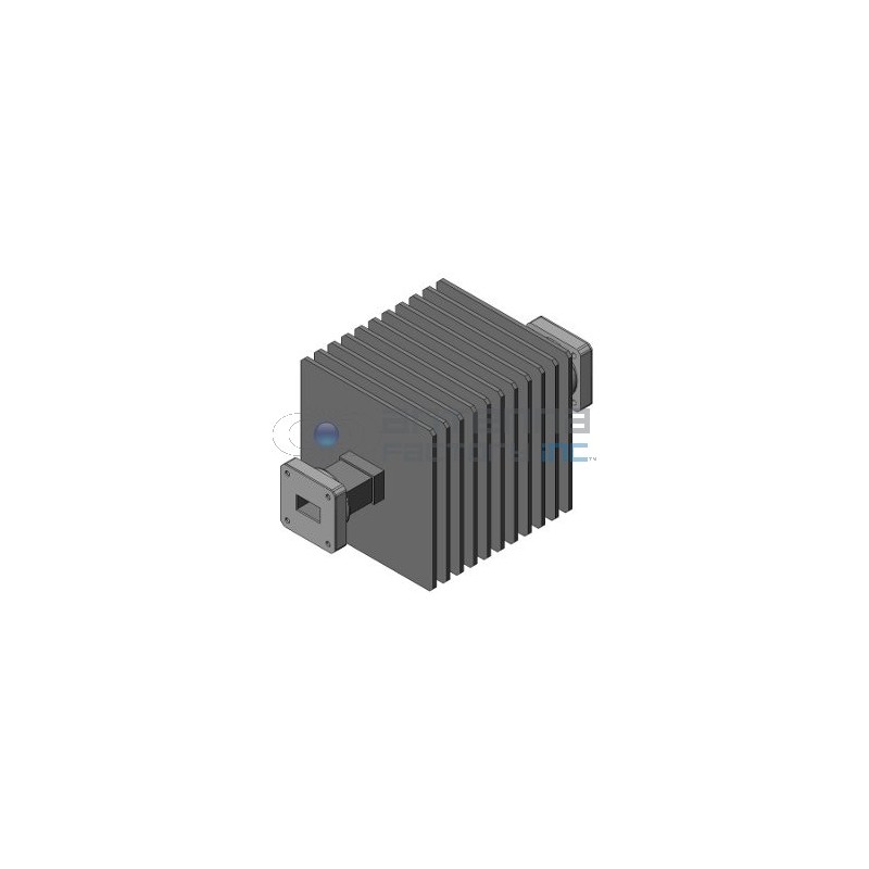 WR-15 Fixed Attenuator, 50-75 GHz, 6 dB attenuation