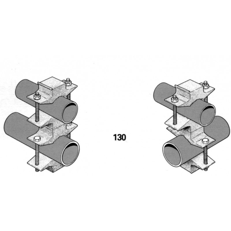 Clamp: pipe _1.5-2.88\" diameter) to pipe _1.5-2.88\" diameter)