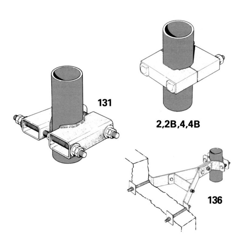 Clamp: pipe _1.9\" diameter) to flat surface