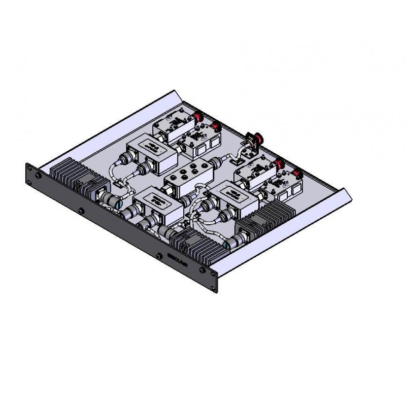 4 channel Tx combiner, single stage isolators, 806-960 MHz