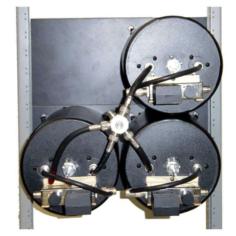 3 channels, 0.05 MHz minimum Tx-Tx separation, 406-512 MHz
