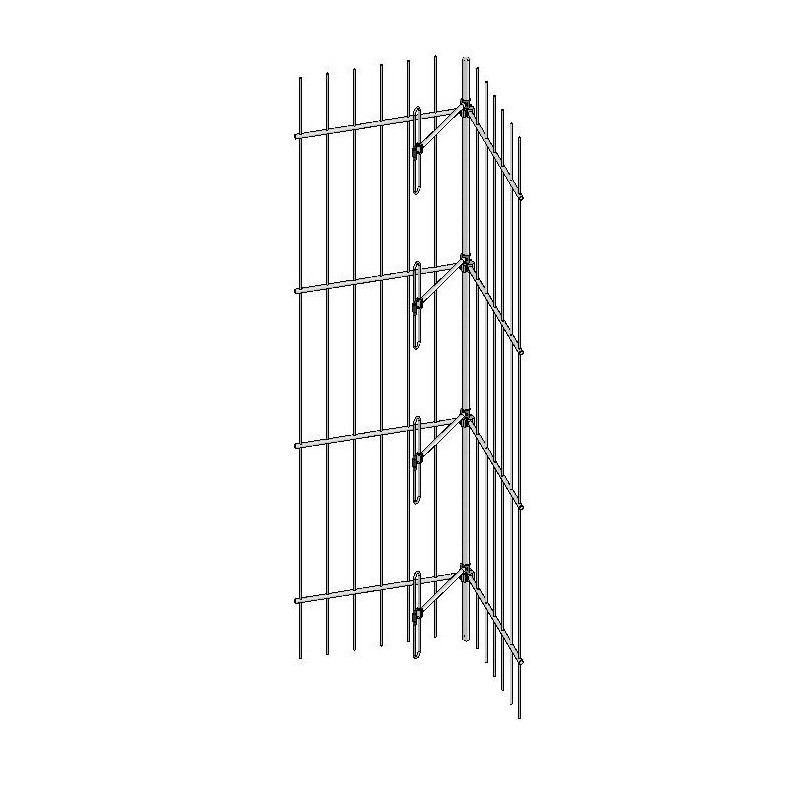 Low PIM VHF reflector antenna, 60 degrees beamwidth, 138-174MHz