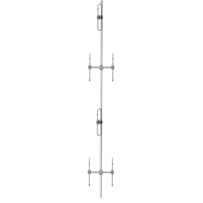 6/8.5 dBd gain, 7/16 DIN _female), HD, lightning spike, black, 138-174 MHz