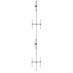 6/8.5 dBd gain, 7/16 DIN _female), HD, lightning spike, black, 138-174 MHz