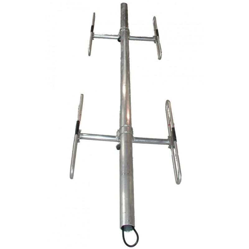 Exposed dipole antenna array, 3/5.5 dBd gain, HD, field adj., 118-138 MHz