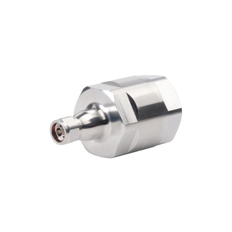 Type N Male Positive stop cable connector for 1-5/8 in cable