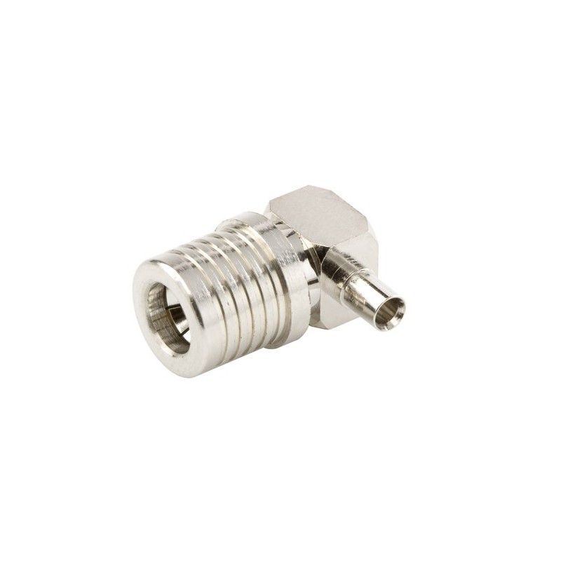 QMA Male Right Angle for 0.085 in CF085-50 cable