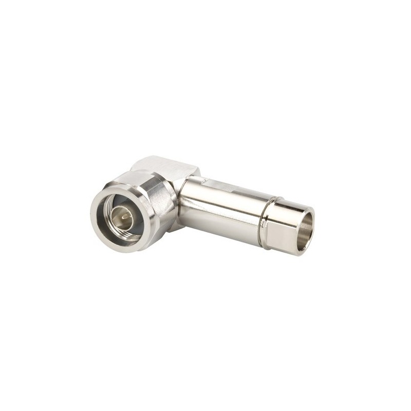Type N Male Right Angle Positive Lock for 3/8 in LDF2-50 cable