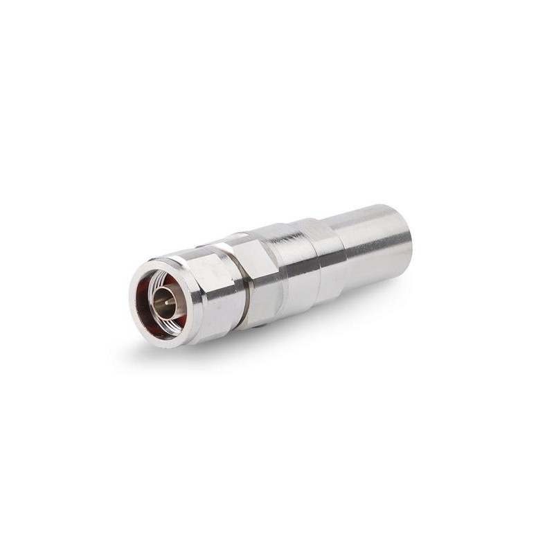 Type N Male Positive stop cable connector for 1/2 in RCT RADIAX Antenna Â® Radiating cable