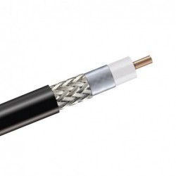 CNT-400-FR, CNT Antenna Â® 50 Ohm Braided Coaxial Cable, 300 m, black non-halogenated, fire retardan