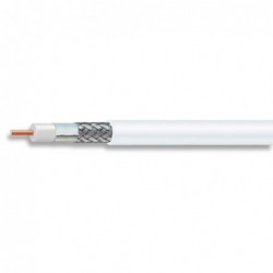 CNT-400, CNT Antenna Â® 50 Ohm Plenum Rated Braided Coaxial Cable, white PVC jacket