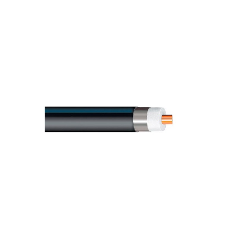 FXL-1480, HELIAX Antenna Â® Flexible Coaxial Cable, smoothwall aluminum, 1-1/4 in, black non-halogen