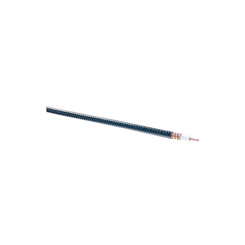 LDF1-50, HELIAX Antenna Â® Low Density Foam Coaxial Cable, corrugated copper, 1/4 in, black non-halo