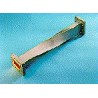 90Â° Rigid Twist for WR137, 5.85-8.2 GHz, with interface types UER70 and PDR70, 12 in, gray