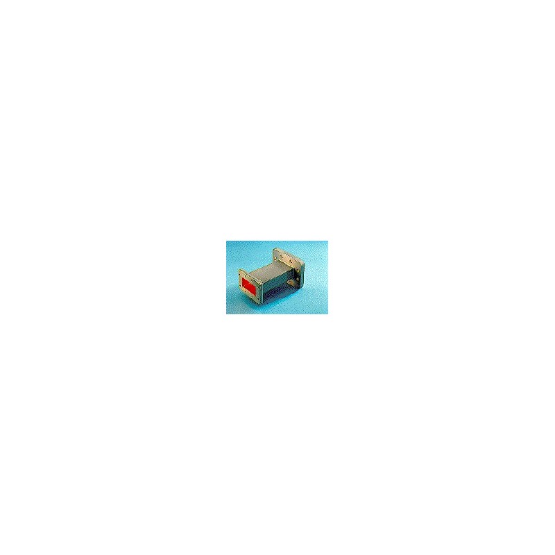 Straight Section for WR137, 5.85-8.2 GHz, with interface types UG-344/U and CPR137G, 3 in, gray