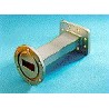 Taper Transition for WR75-WR90, 10.0-12.4 GHz, with interface types PDR120 and PDR100, 6 in, gra