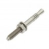 Stainless Steel Stud Anchor with washer and hex nut