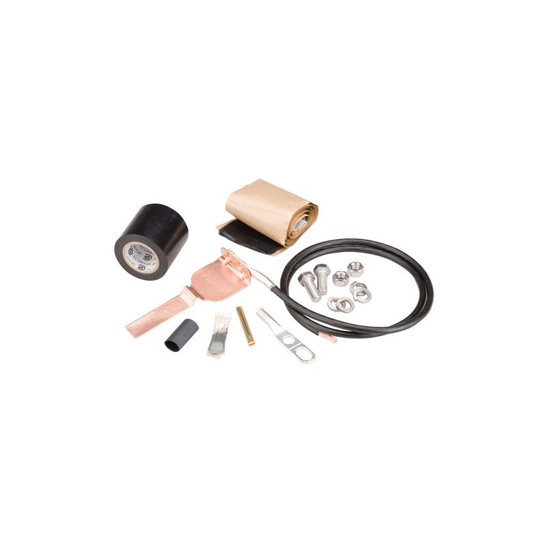 Standard Grounding Kit for 2-1/4 in and 3 in corrugated coaxial cable and elliptical waveguide 28 an
