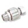 Quarterwave Surge Arrestor (Cylindrical), 380-520 MHz, with interface types DIN Female Bulkhead an