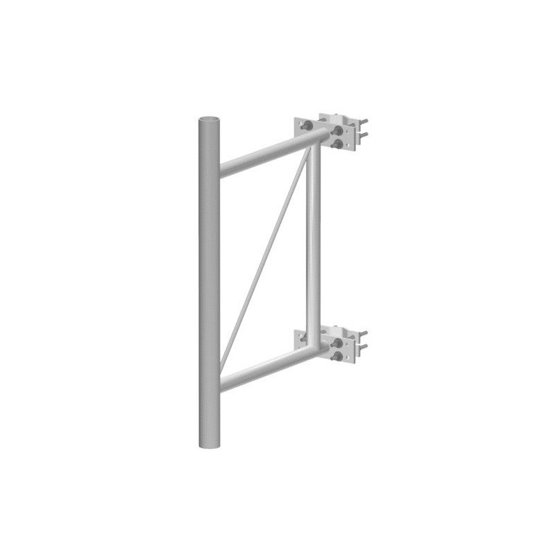 Pipe Frame Stand-Off Bracket, 36 in, for 2 in to 5 in OD legs