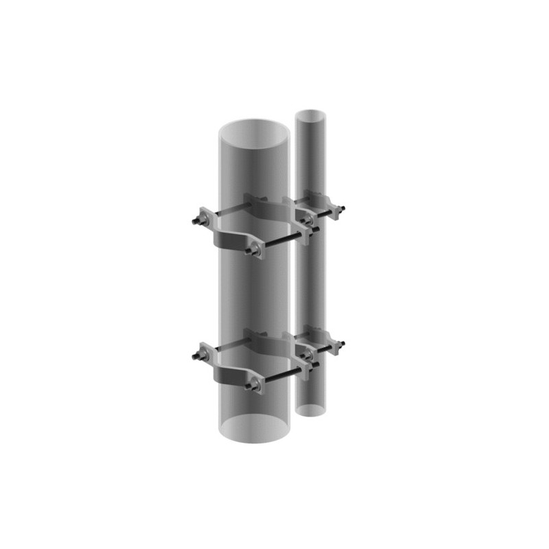Tapered Pipe-to-Pipe Adapter, adapts 4 in to 9 in OD pipe to 8 in to 16 in OD pipe