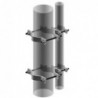 Tapered Pipe-to-Pipe Adapter, adapts 4 in to 9 in OD pipe to 8 in to 16 in OD pipe