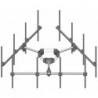 Monopole Co-location T-Frame Kit, 30 in to 60 in OD, 10 ft face, includes pipe