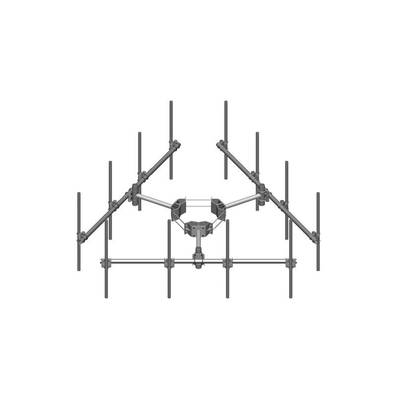 Monopole Co-location T-Frame Kit, 30 in to 60 in OD, 10 ft face