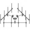 Monopole Co-location T-Frame Kit, 10 in to 30 in OD, 12 ft face, includes pipe