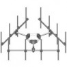 Monopole Co-location T-Frame Kit, 30 in to 60 in OD, 14 ft face, includes pipe
