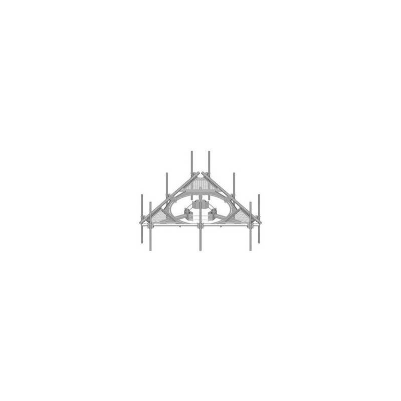 Low-Profile Adjustable Co-location Platform Kit, 12 ft face, 30 in to 60 in OD, includes pipe