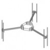Double Pipe Support Arm with U-bolts, 63 in