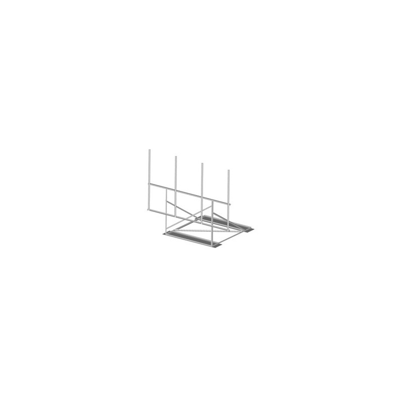 Non-Penetrating Roof Frame, 7 ft face, pipe not included