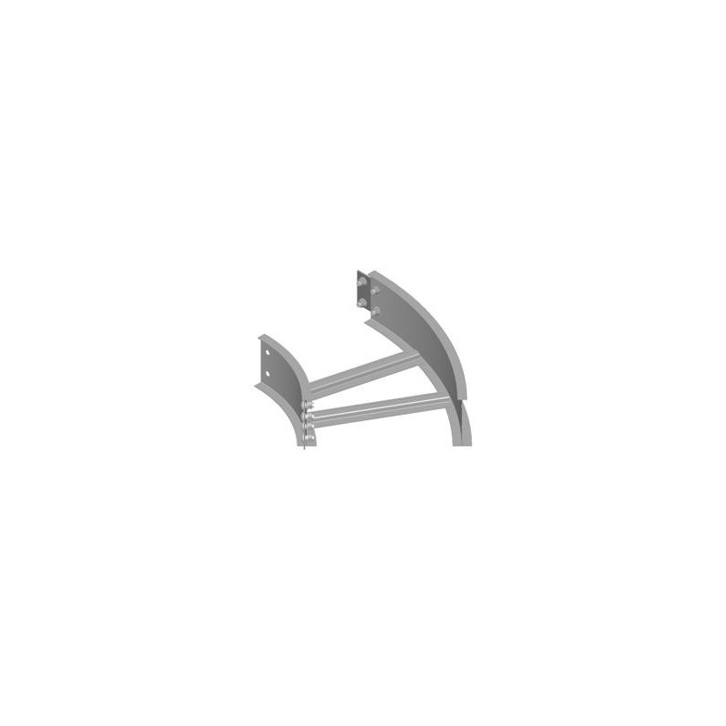 Ladder Tray, 45 Antenna Â° bend, 4 in deep, 24 in