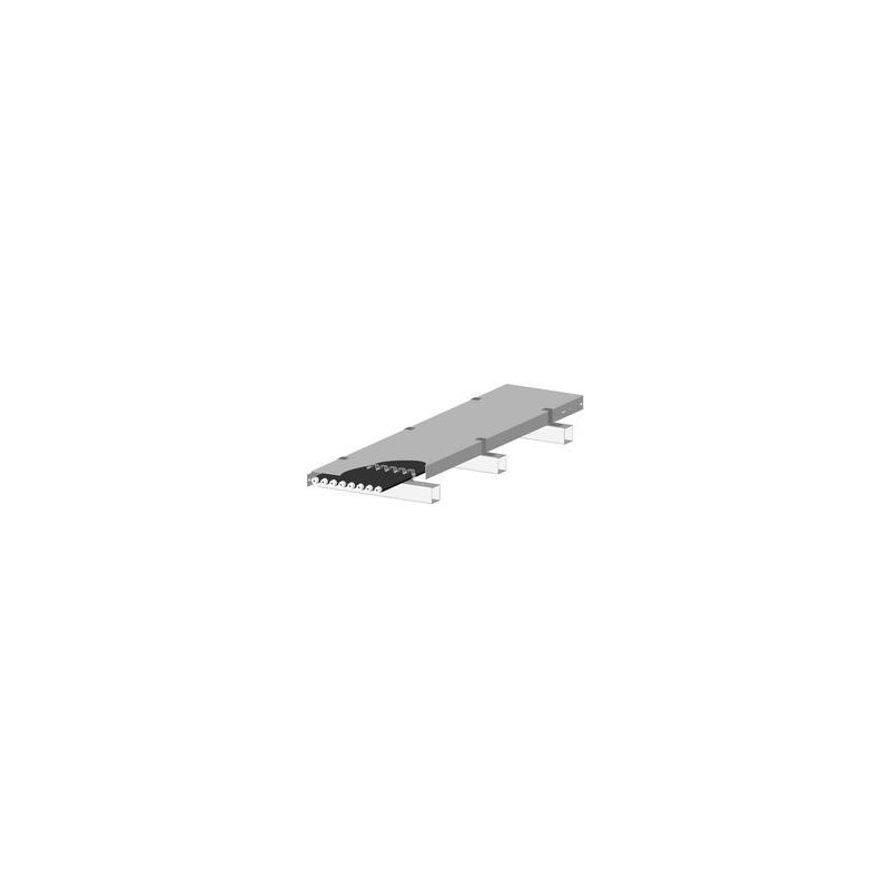Rooftop Coaxial Cable Bridge Kit, for four coaxial cable runs, 12-gauge cover
