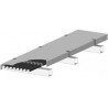 Rooftop Coaxial Cable Bridge Kit, for four coaxial cable runs, 12-gauge cover