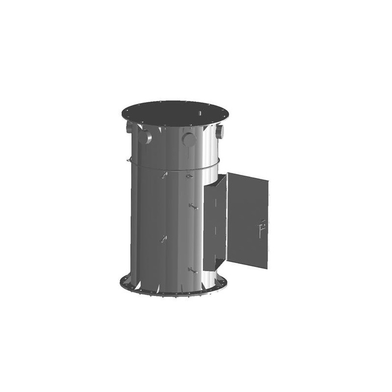Stackable Pod Mount Assembly, 3-sector platform, 14 ft face, nine 2-3/8 in OD x 72 in plain end pipe
