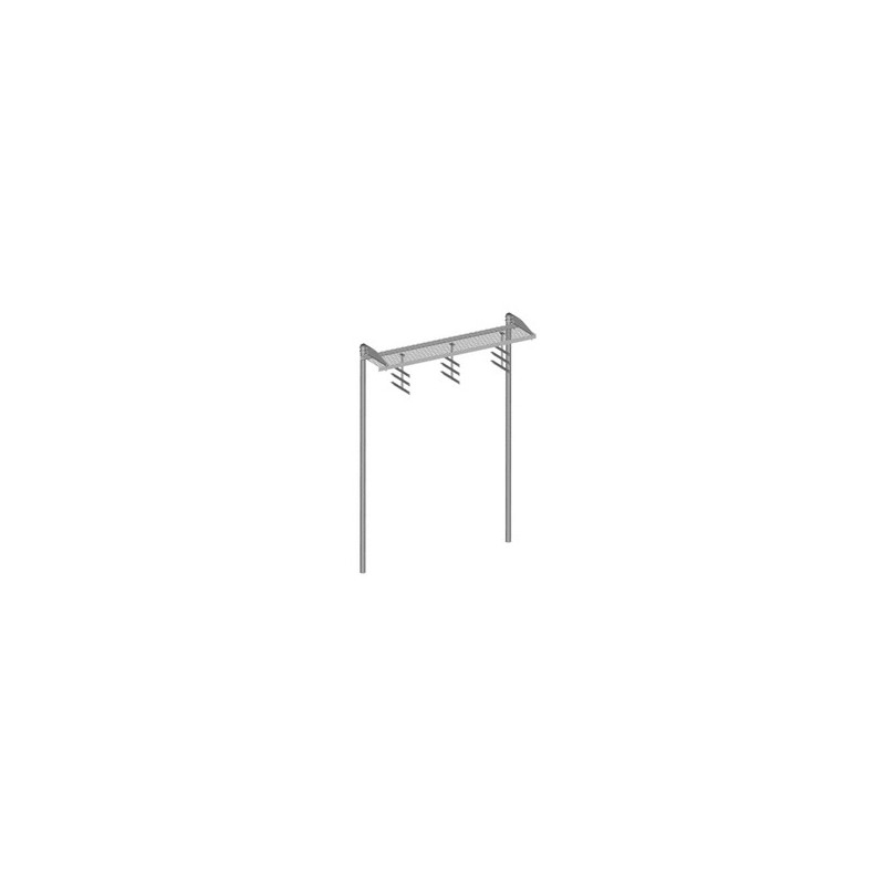 Safety Grated Waveguide Bridge Kit, 24 in x 10 ft, with two 15 ft 4 in direct burial posts
