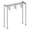 Safety Grated Waveguide Bridge Kit, 24 in x 10 ft, with four 10 ft 6 in base shoe posts