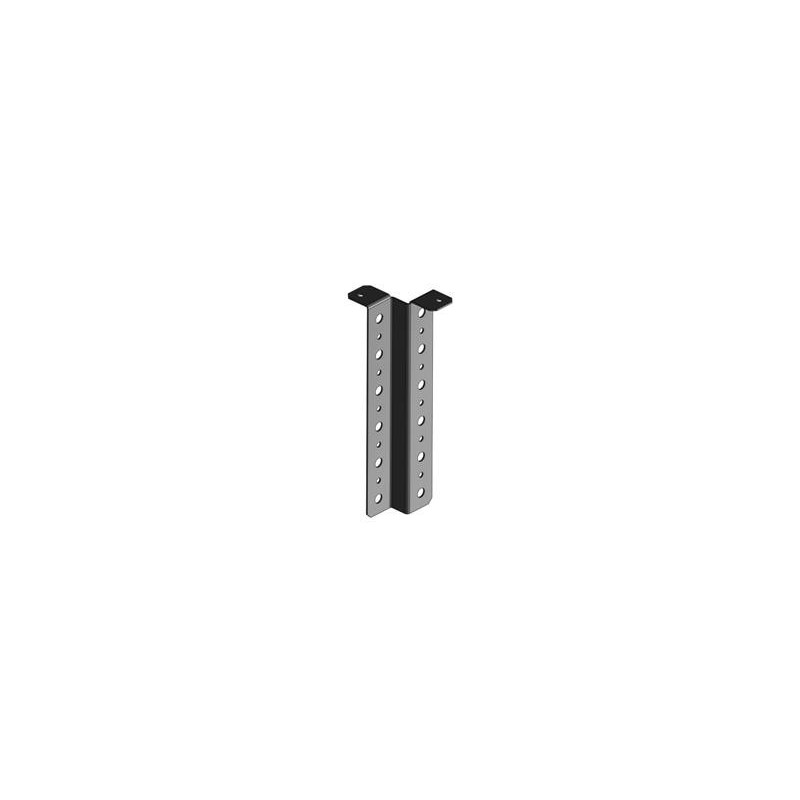 Z-bracket, vertical, for twelve coaxial cable runs