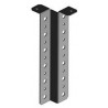Z-bracket, vertical, for twelve coaxial cable runs