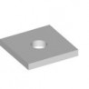 Square Washer, 1-1/2 in x 1-5/8 in, 7/16 in hole