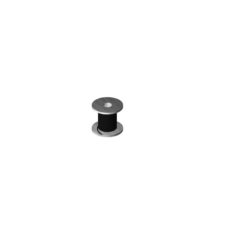Ground Wire, #2 AWG, stranded insulated, black jacket, 250 ft roll