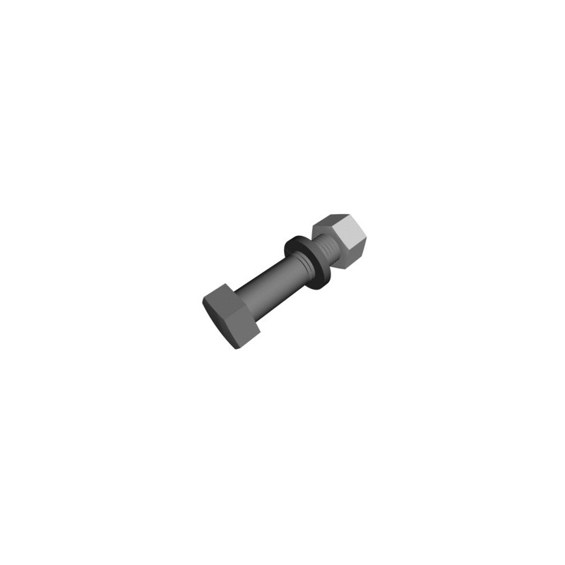 Galvanized Bolt Kit, Grade 5, 3/8 in x 1 in